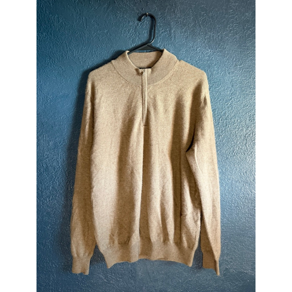 GOBI Pullover 100% Mongolian Beige Cashmere Sweater